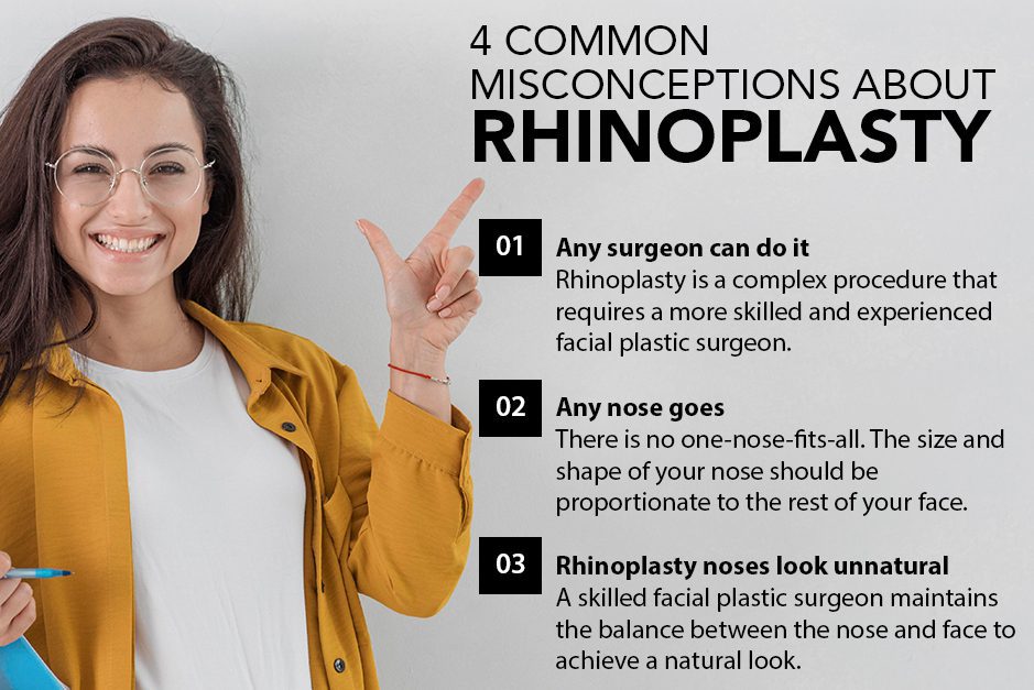 4 Common Misconceptions about Rhinoplasty