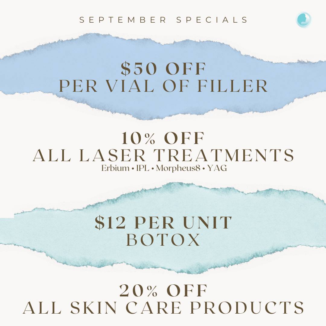 Specials for the month of September 2023 at Boston Center for Facial Plastics